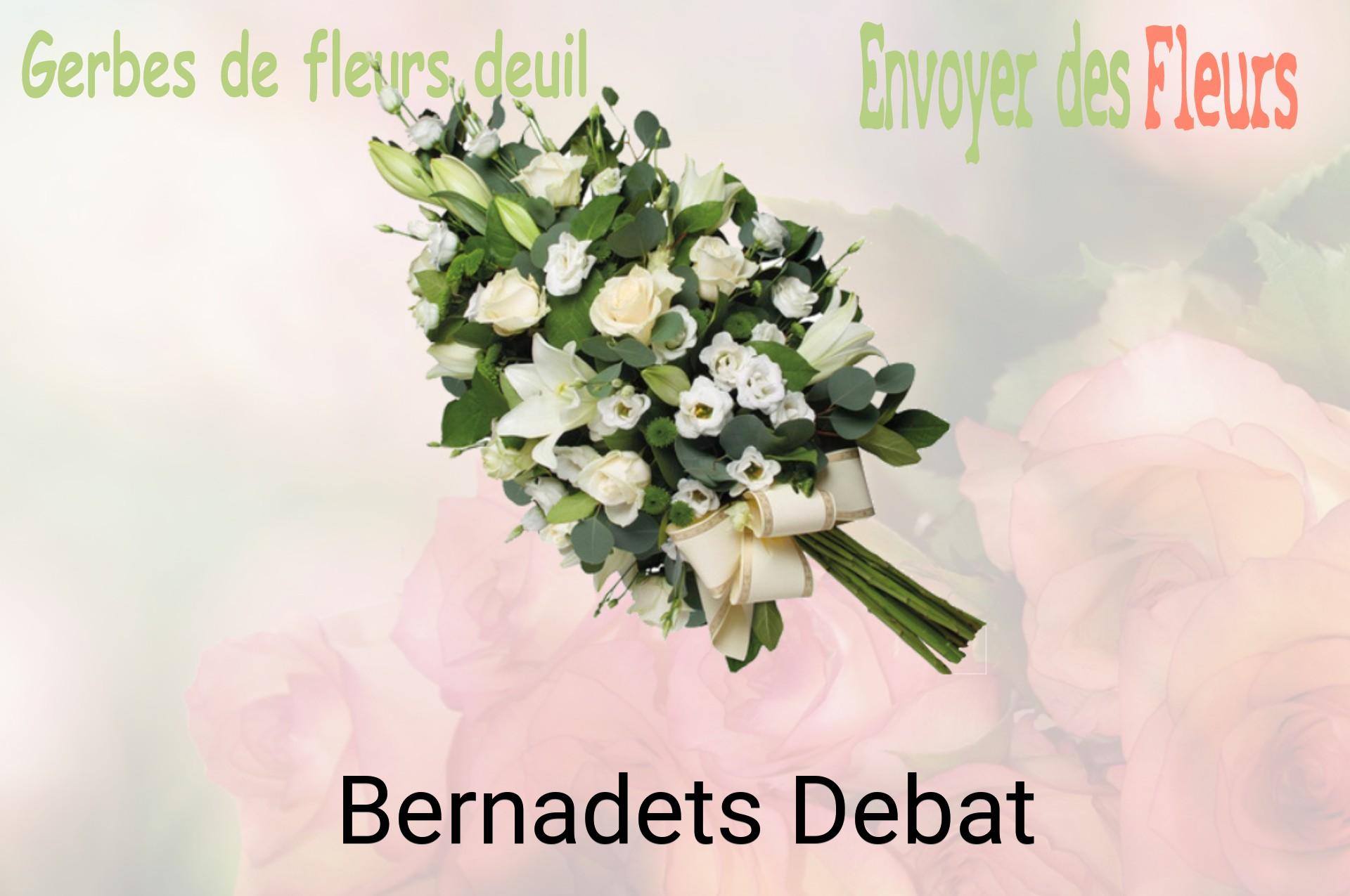 Gerbe de fleurs de deuil livrée à Bernadets-Debat